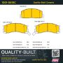 MPA 1001-0615C Quality-Built Premium Ceramic Brake Pads w/ Hardware