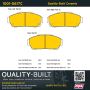 MPA 1001-0617C Quality-Built Premium Ceramic Brake Pads w/ Hardware