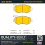 MPA 1001-0619M Quality-Built Premium Semi-Metallic Brake Pads w/ Hardware