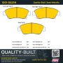 MPA 1001-0621M Quality-Built Premium Semi-Metallic Brake Pads w/ Hardware