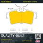MPA 1001-0627C Quality-Built Premium Ceramic Brake Pads w/ Hardware