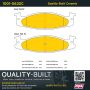 MPA 1001-0632C Quality-Built Premium Ceramic Brake Pads w/ Hardware