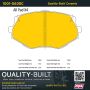 MPA 1001-0635C Quality-Built Premium Ceramic Brake Pads w/ Hardware