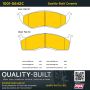 MPA 1001-0642C Quality-Built Premium Ceramic Brake Pads w/ Hardware