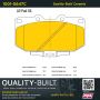 MPA 1001-0647C Quality-Built Premium Ceramic Brake Pads w/ Hardware