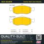 MPA 1001-0648M Quality-Built Premium Semi-Metallic Brake Pads w/ Hardware