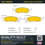 MPA 1001-0650M Quality-Built Premium Semi-Metallic Brake Pads w/ Hardware