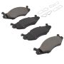 MPA 1001-0651M Quality-Built Premium Semi-Metallic Brake Pads w/ Hardware