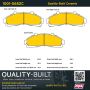 MPA 1001-0652C Quality-Built Premium Ceramic Brake Pads w/ Hardware