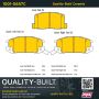 MPA 1001-0657C Quality-Built Premium Ceramic Brake Pads w/ Hardware
