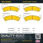 MPA 1001-0666C Quality-Built Premium Ceramic Brake Pads w/ Hardware
