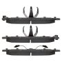 MPA 1001-0667M Quality-Built Premium Semi-Metallic Brake Pads w/ Hardware