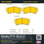 MPA 1001-0668C Quality-Built Premium Ceramic Brake Pads w/ Hardware
