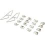 MPA 1001-0670M Quality-Built Premium Semi-Metallic Brake Pads w/ Hardware
