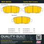 MPA 1001-0672C Quality-Built Premium Ceramic Brake Pads w/ Hardware