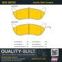 MPA 1001-0674C Quality-Built Premium Ceramic Brake Pads w/ Hardware