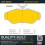 MPA 1001-0676C Quality-Built Premium Ceramic Brake Pads w/ Hardware