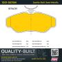MPA 1001-0676M Quality-Built Premium Semi-Metallic Brake Pads w/ Hardware