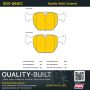 MPA 1001-0681C Quality-Built Premium Ceramic Brake Pads w/ Hardware