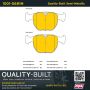 MPA 1001-0681M Quality-Built Premium Semi-Metallic Brake Pads w/ Hardware