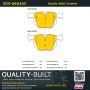 MPA 1001-0683AC Quality-Built Premium Ceramic Brake Pads w/ Hardware