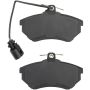 MPA 1001-0684M Quality-Built Premium Semi-Metallic Brake Pads w/ Hardware