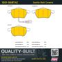 MPA 1001-0687AC Quality-Built Premium Ceramic Brake Pads w/ Hardware