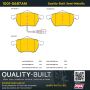 MPA 1001-0687AM Quality-Built Premium Semi-Metallic Brake Pads w/ Hardware