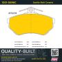 MPA 1001-0696C Quality-Built Premium Ceramic Brake Pads w/ Hardware