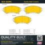 MPA 1001-0699C Quality-Built Premium Ceramic Brake Pads w/ Hardware