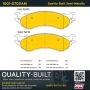 MPA 1001-0702AM Quality-Built Premium Semi-Metallic Brake Pads w/ Hardware