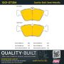 MPA 1001-0710M Quality-Built Premium Semi-Metallic Brake Pads w/ Hardware