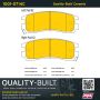 MPA 1001-0714C Quality-Built Premium Ceramic Brake Pads w/ Hardware