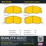 MPA 1001-0716C Quality-Built Premium Ceramic Brake Pads w/ Hardware