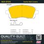 MPA 1001-0721C Quality-Built Premium Ceramic Brake Pads w/ Hardware