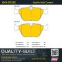 MPA 1001-0725C Quality-Built Premium Ceramic Brake Pads w/ Hardware