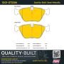 MPA 1001-0725M Quality-Built Premium Semi-Metallic Brake Pads w/ Hardware