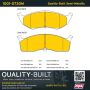 MPA 1001-0730M Quality-Built Premium Semi-Metallic Brake Pads w/ Hardware