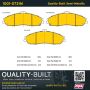 MPA 1001-0731M Quality-Built Premium Semi-Metallic Brake Pads w/ Hardware