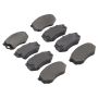 MPA 1001-0735M Quality-Built Premium Semi-Metallic Brake Pads w/ Hardware