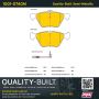 MPA 1001-0740M Quality-Built Premium Semi-Metallic Brake Pads w/ Hardware