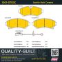 MPA 1001-0753C Quality-Built Premium Ceramic Brake Pads w/ Hardware