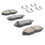 MPA 1001-0764AM Quality-Built Premium Semi-Metallic Brake Pads w/ Hardware