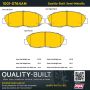 MPA 1001-0764AM Quality-Built Premium Semi-Metallic Brake Pads w/ Hardware