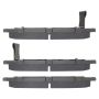MPA 1001-0764M Quality-Built Premium Semi-Metallic Brake Pads w/ Hardware