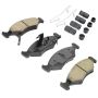 MPA 1001-0766M Quality-Built Premium Semi-Metallic Brake Pads w/ Hardware