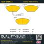 MPA 1001-0768AC Quality-Built Premium Ceramic Brake Pads w/ Hardware