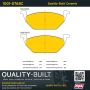MPA 1001-0768C Quality-Built Premium Ceramic Brake Pads w/ Hardware