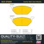 MPA 1001-0768M Quality-Built Premium Semi-Metallic Brake Pads w/ Hardware