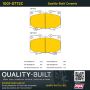 MPA 1001-0772C Quality-Built Premium Ceramic Brake Pads w/ Hardware